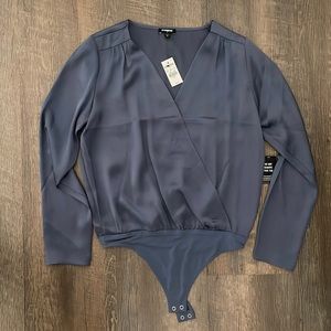 NWT - Express Long Sleeve Cross-Body Bodysuit - Woman’s S